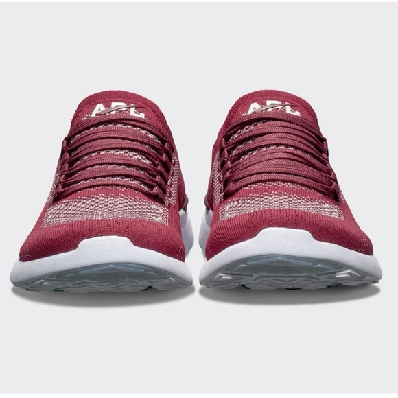 APL Athletic Propulsion Labs Women 10 Men 8.5 Burgundy Techloom Breeze Run Shoes - Picture 3 of 12